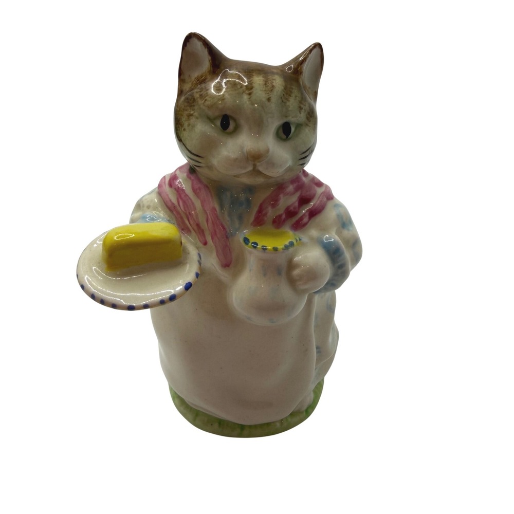 Beswick Beatrix Potter Ribby Cat Figurine Vintage 1951 England Porcelain Ceramic